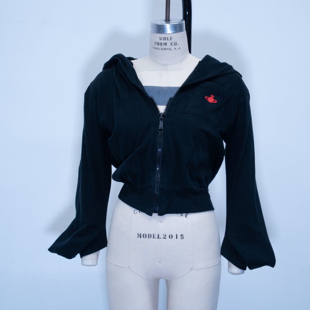 Vivienne Westwood Zip-Up Cropped Hoodie